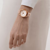 RADLEY LADIES' SOUTHWARK PARK ROSE GOLD WHITE DIAL AND NUDE STRAP WATCH