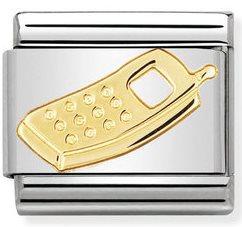 NOMINATION COMPOSABLE GOLD CELL PHONE LINK