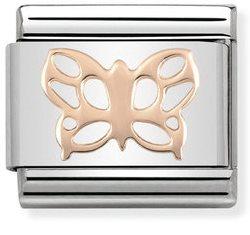 NOMINATION COMPOSABLE ROSE GOLD BUTTERFLY LINK