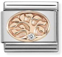 NOMINATION COMPOSABLE ROSE GOLD CZ TREE OF LIFE LINK