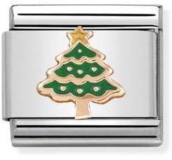 NOMINATION COMPOSABLE ROSE GOLD CHRISTMAS TREE LINK