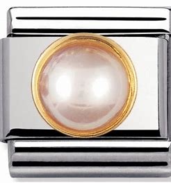 NOMINATION COMPOSABLE GOLD PINK PEARL LINK