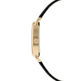 RADLEY LADIES' WOOD STREET GOLD PLATED WITH BLACK LEATHER STRAP WATCH