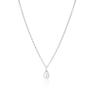 SIF JAKOBS PADUA UNO SILVER & PEARL NECKLACE
