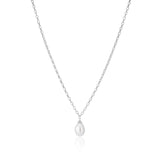 SIF JAKOBS PADUA UNO SILVER & PEARL NECKLACE