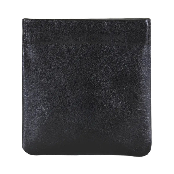 DALACO BLACK LEATHER COIN POUCH