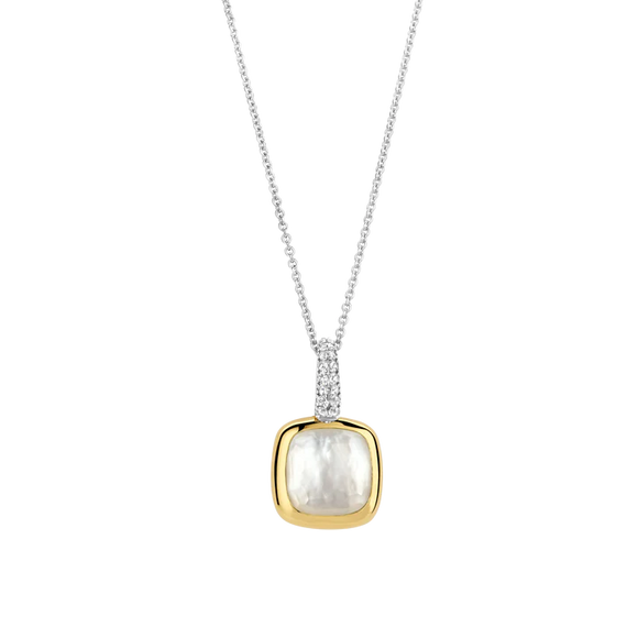 TI SENTO - MILANO GOLD PLATED MOTHER OF PEARL NECKLACE