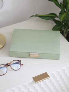 STACKERS CLASSIC JEWELLERY BOX LID SAGE GREEN