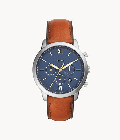 FOSSIL MEN'S NEUTRA CHRONO TAN LEATHER STRAP WATCH