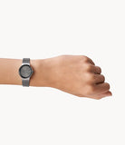 SKAGEN LADIES' FREJA DARK GREY MESH BRACELET WATCH