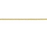 9CT GOLD OVAL ENGRAVED LOCKET & CHAIN