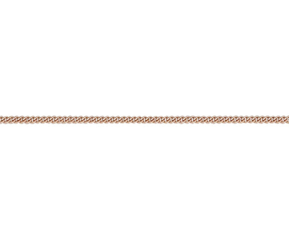 9CT ROSE GOLD CURB 18 CHAIN
