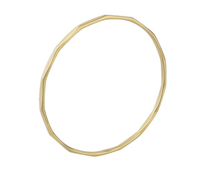 9CT GOLD FACETED HEAVY SLAVE BANGLE