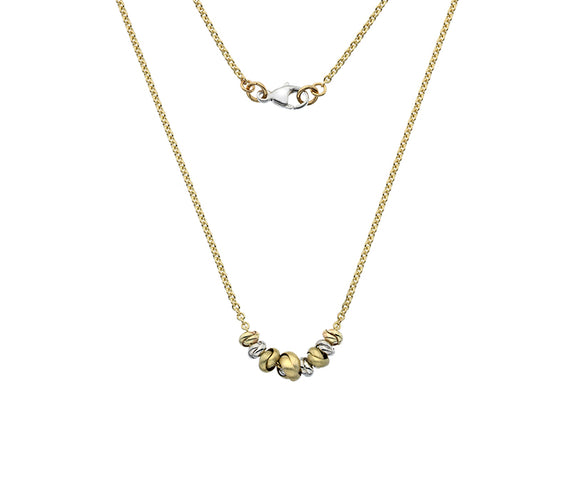 9CT GOLD TWO TONE LOVE KNOT NECKLACE