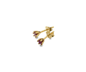 9CT GOLD CLAW SET STUD EARRINGS