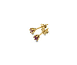 9CT GOLD CLAW SET STUD EARRINGS