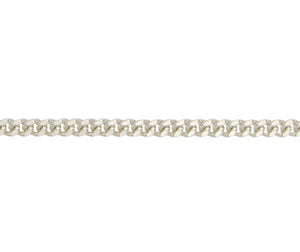 SILVER FILED CURB 48 CHAIN