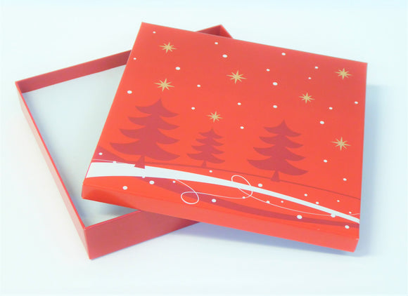 RED AND WHITE NECKLET XMAS PRESENTATION BOX