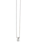 9CT WHITE GOLD & CLAW SET 0.15CT DIAMOND NECKLACE