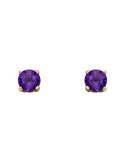 9CT GOLD BIRTHSTONE STUD EARRINGS