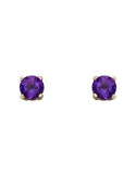 9CT GOLD BIRTHSTONE STUD EARRINGS