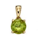 9CT BIRTHSTONE NECKLACE (INCLUDING CHAIN)
