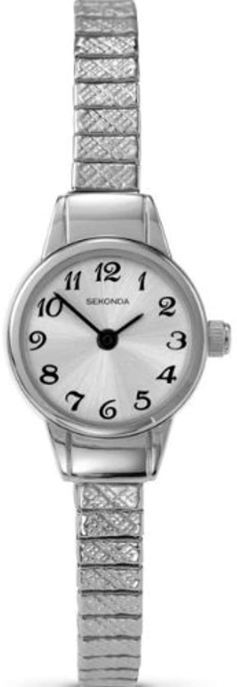 SEKONDA LADIES' SILVER SMALL EXPANDER BRACELET WATCH