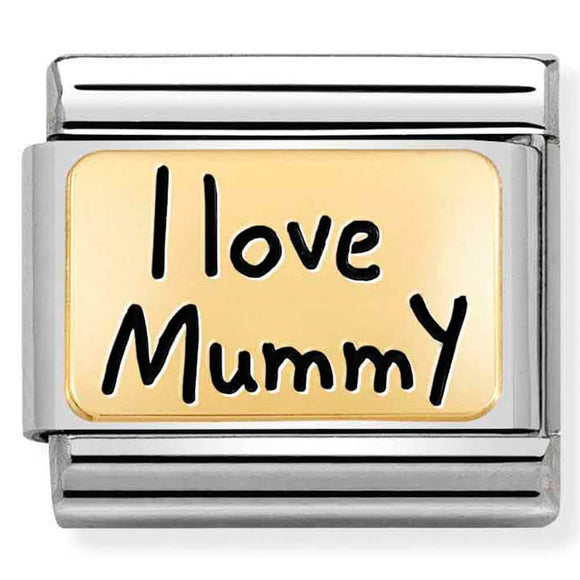 NOMINATION COMPOSABLE GOLD I LOVE MUMMY LINK