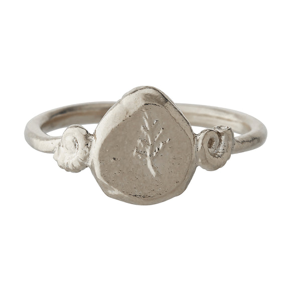 ALEX MONROE FERN FOSSIL TREASURE RING