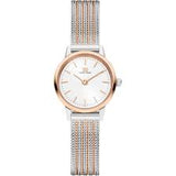 DANISH DESIGN LADIES' AKILIA MINI TWO TONE ROSE GOLD MESH BRACELET WATCH