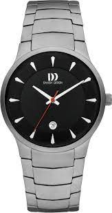 DANISH DESIGN MEN'S LARGE BOGO BLACK TITANIUM BRACELET WATCH