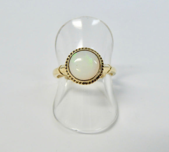 LUKE STOCKLEY 9CT OPAL ROUND RING