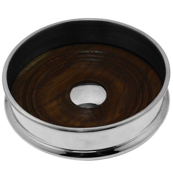 ENGLISH PEWTER CHAMPAGNE BOTTLE COASTER