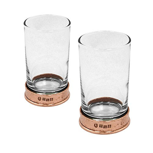 ENGLISH PEWTER 8.75OZ HIBALL GLASSES