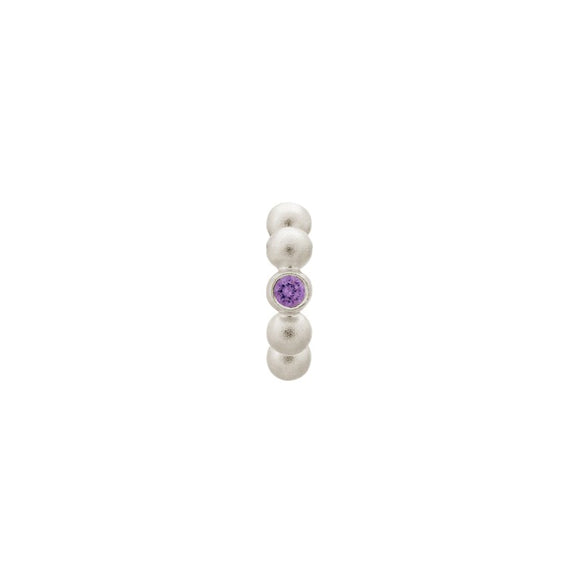 ENDLESS SILVER AMETHYST FLASHY DOT CHARM