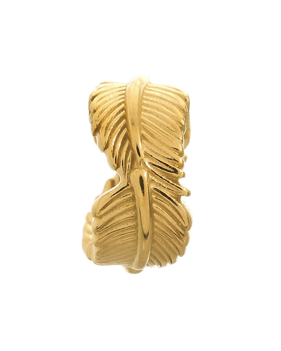 ENDLESS SILVER GOLD PLATED LEAF CHARM