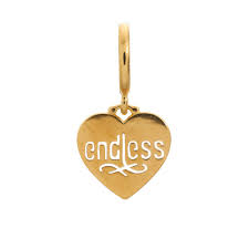ENDLESS SILVER GOLD PLATED ENDLESS COIN CHARM