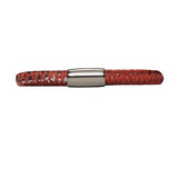 ENDLESS LEATHER RED REPTILE BRACELET