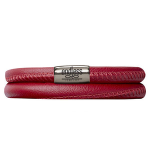 ENDLESS LEATHER RED BRACELET