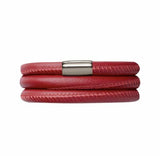 ENDLESS LEATHER RED BRACELET