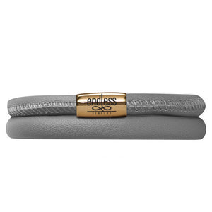 ENDLESS LEATHER GREY BRACELET