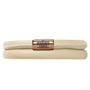 ENDLESS LEATHER NUDE BRACELET