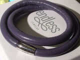 ENDLESS LEATHER PURPLE BRACELET