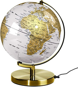 WILD WOOD 10" LIGHT UP GLOBE - ARCTIC WHITE