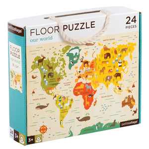 PETIT COLLAGE OUR WORLD 24 PIECE FLOOR PUZZLE