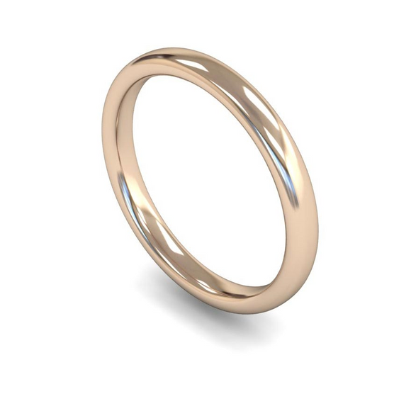 9CT FAIRTRADE ROSE GOLD 2.5MM WEDDING RING