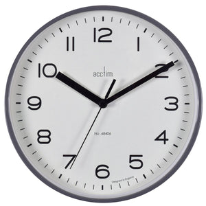 ACCTIM RUNWELL GREY WALL CLOCK