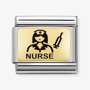 NOMINATION COMPOSABLE CLASSIC GOLD NURSE LINK