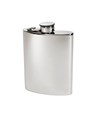 WENTWORTH PEWTER 6OZ PLAIN POLISHED HIP FLASK