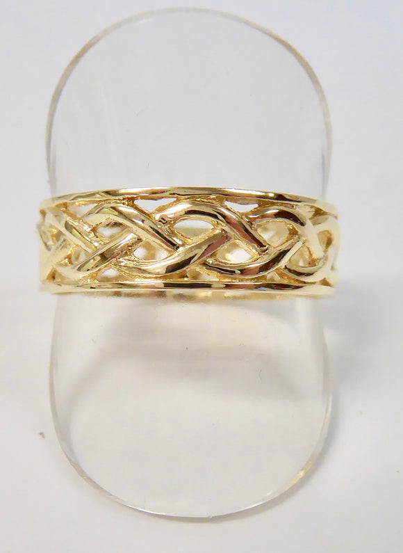 9CT GOLD GENTS CELTIC RING
